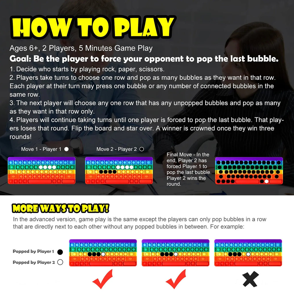 Keyboard Push Bubble Pop Toy