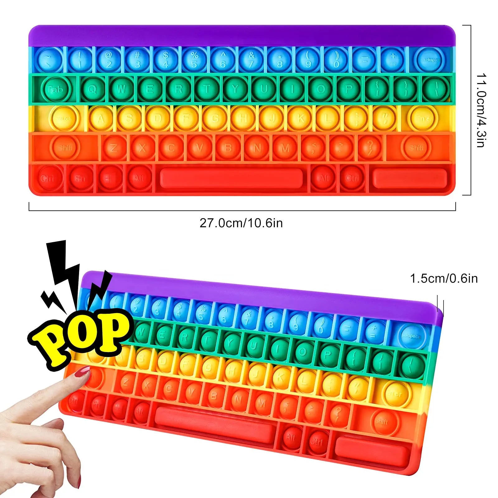Keyboard Push Bubble Pop Toy